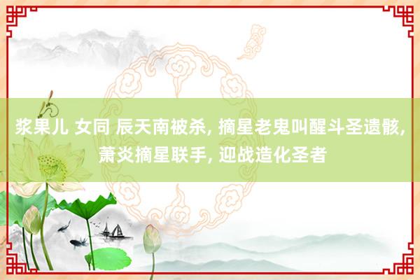 浆果儿 女同 辰天南被杀， 摘星老鬼叫醒斗圣遗骸， 萧炎摘星联手， 迎战造化圣者