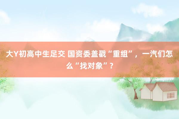 大Y初高中生足交 国资委盖戳“重组”，一汽们怎么“找对象”？